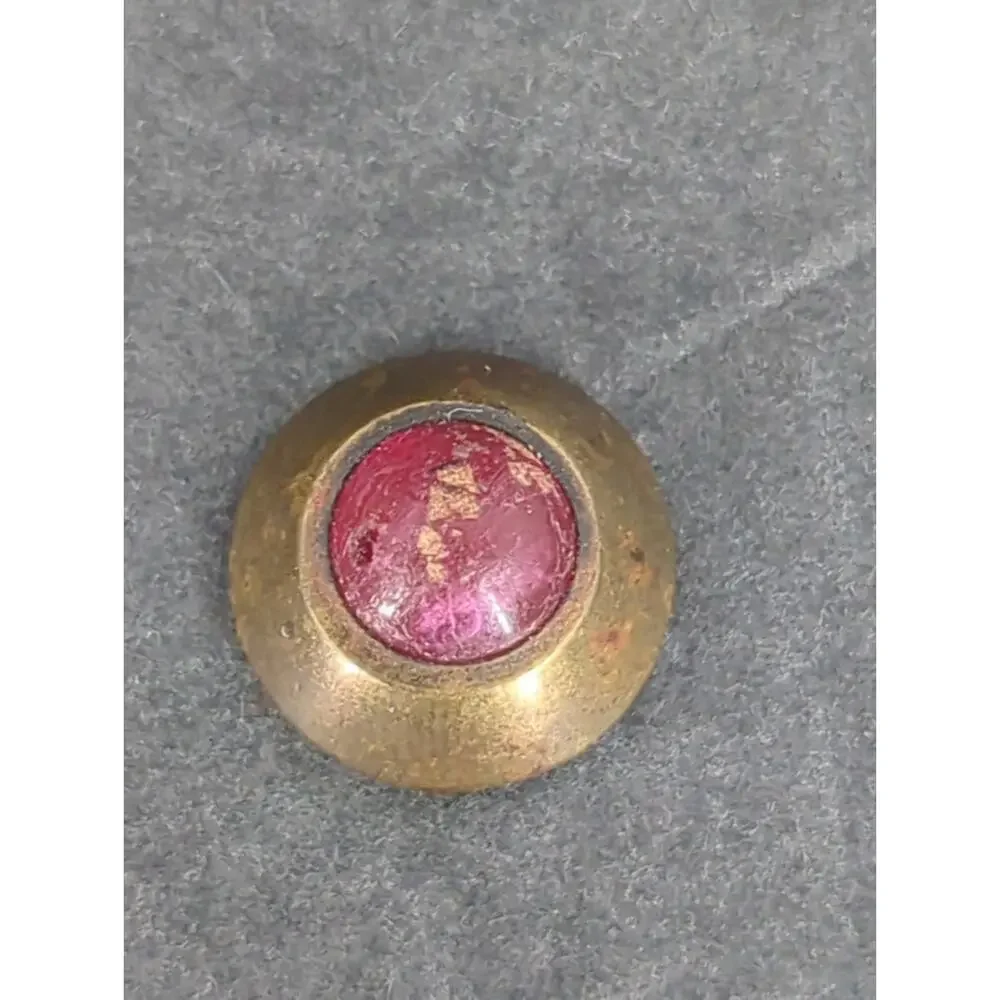 LOT DD of 10 Antique Vintage Victorian Brass Mixed Materials Buttons ESTATE FIND